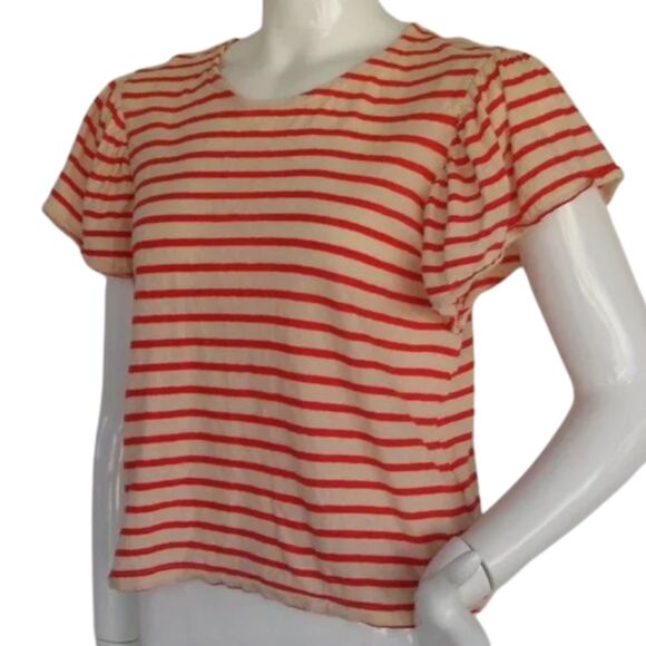 MADEWELL Tee, M, Stripes, Fluttery Short sleeves, 2 colors - Picture 3 of 8
